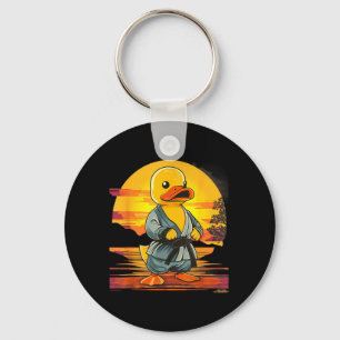 Llavero Pato de goma de Taekwondo Kickboxing Animal Jiu-Ji