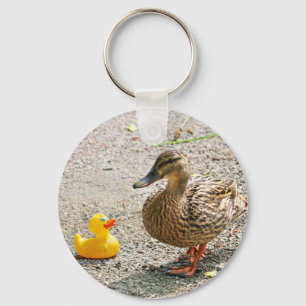 Llavero Pato de goma y pato madre