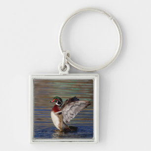 Llavero Pato de madera