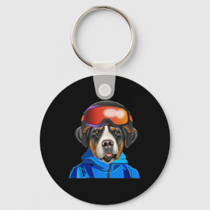Llavero Pato de snowboard de perro de montaña suizo mayor 