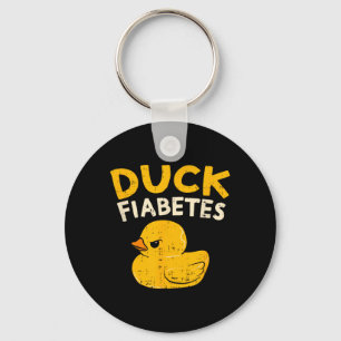 Llavero Pato divertido de sensibilización sobre la diabete