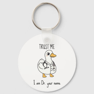 Llavero Pato Doctor Personalizado
