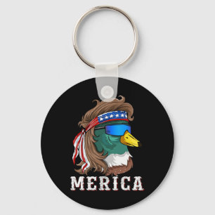 Llavero Pato Mallard Patriótico Cazando aves Acuáticas Est