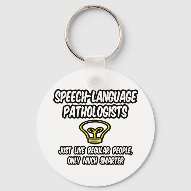 Llavero Patólogos del lenguaje de voz... Chiste inteligent (Anverso)