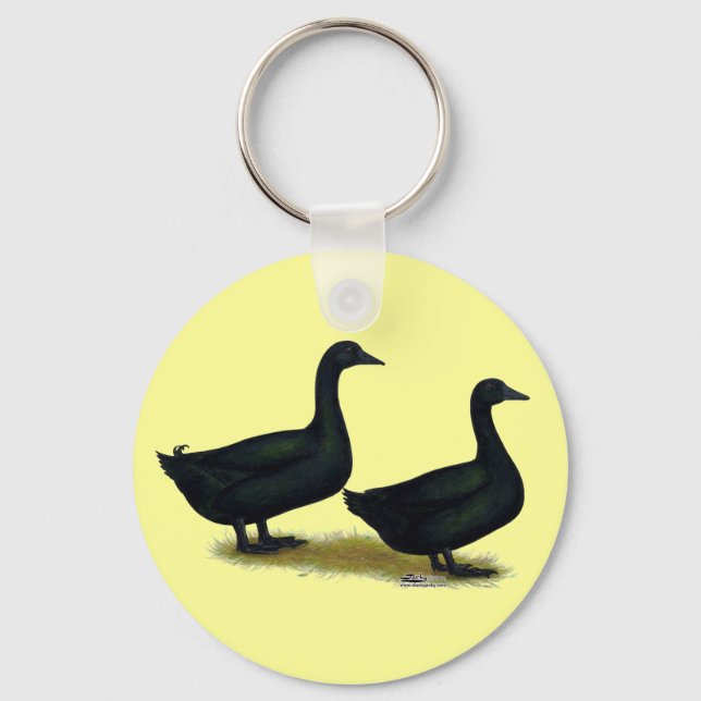 Llavero Patos: Cayugas negro (Anverso)