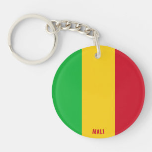 Llavero Patria encantadora de bandera de Mali