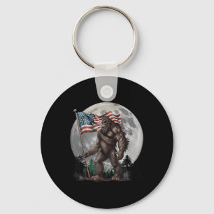 Llavero Patriot Sasquatch Gran pie Merica Bandera de los E