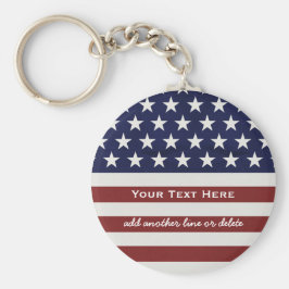 Llavero Patriota de la bandera estadounidense, 4 de julio,