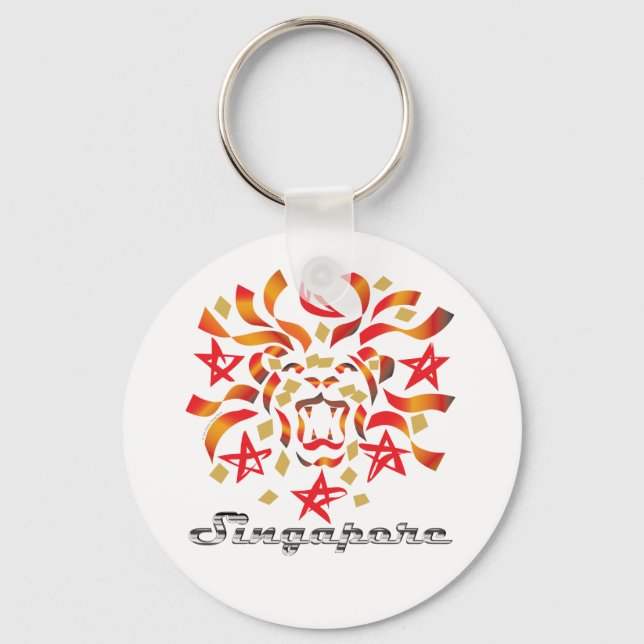 Llavero Patriota de Singapur (Ciudad León) (Anverso)