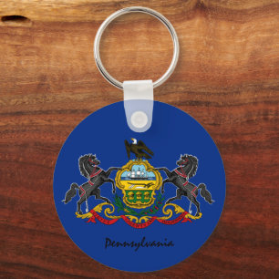 Llavero Patriotas/deportes de la Bandera de Pensilvania y
