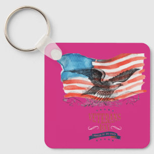 Llavero patriotas recordados magenta
