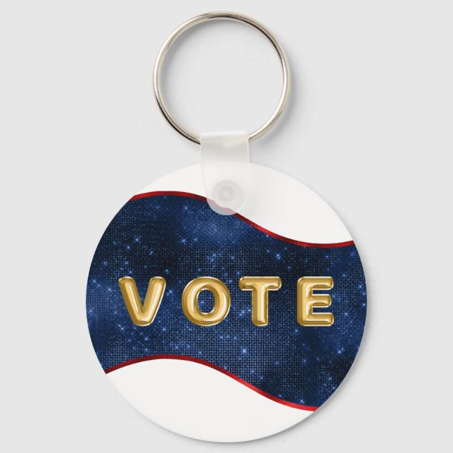 Llavero Patriotic Blue Wave Vote (Anverso)