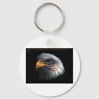 Llavero Patriotic Eagle with flag background