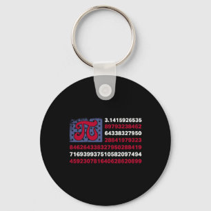 Llavero Patriotic Pi Day Bandera Estadounidense Math Math 