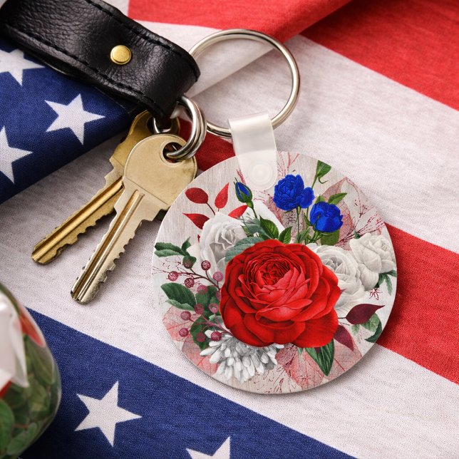 Llavero Patriotic Rose Bouquet (Subido por el creador)