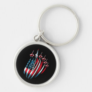 Llavero Patriotic USA Flag Fighter Jets Boys 4 de julio