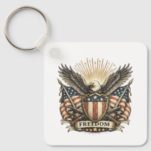 Llavero Patriótico Águila de la Libertad Vintage U