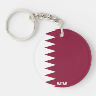 Llavero Patriótico de la bandera de Qatar