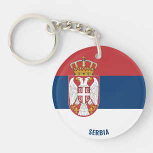 Llavero Patriótico de la Bandera de Serbia