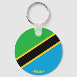 Llavero Patriótico de la Bandera de Tanzania