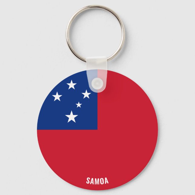 Llavero Patriótico encantador de la bandera de Samoa (Anverso)