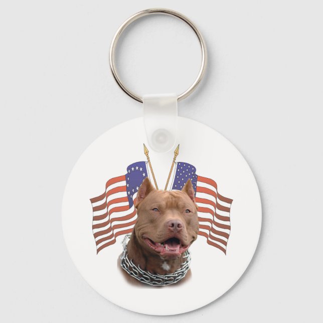 Llavero Patriótico Pitbull (Anverso)