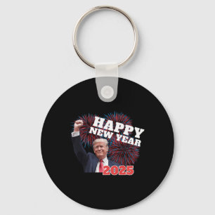 Llavero Patriótico Trump Feliz Año Nuevo 2025 Conservador 