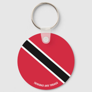 Llavero Patriotismo encantador de la bandera de Trinidad y