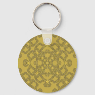 Llavero Patrón amarillo mostaza