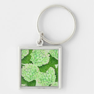 Llavero Patrón de acuarela de Hydrangea