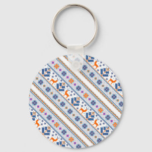 Llavero Patrón de adorno de navidad sin costura