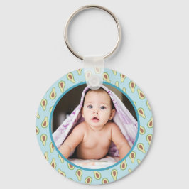 Llavero Patrón de aguacate de fotos personalizadas