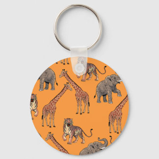 Llavero Patrón de animales africanos