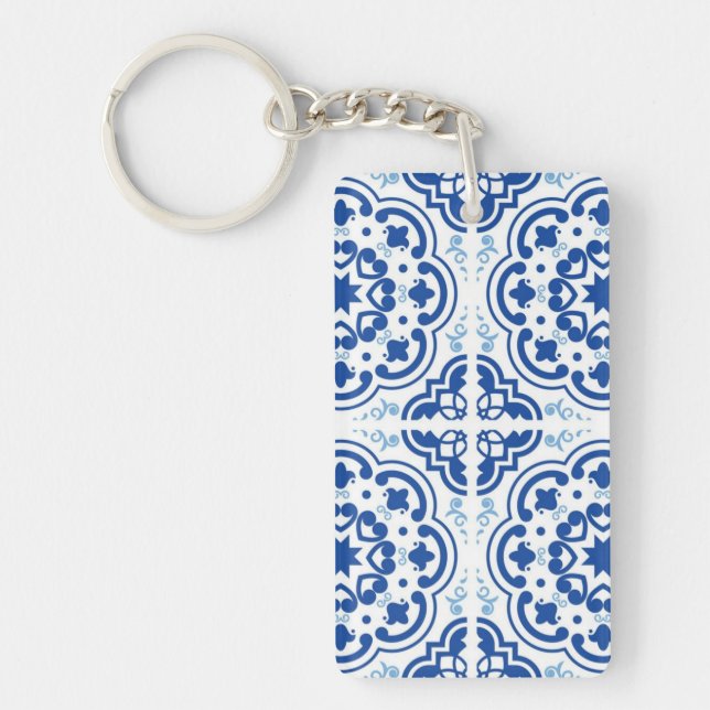 Llavero Patrón de azulejos de cerámica (Frente)