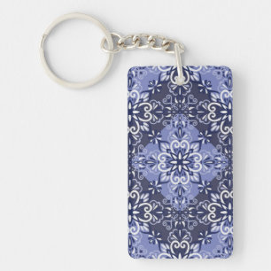 Llavero Patrón de azulejos de cerámica