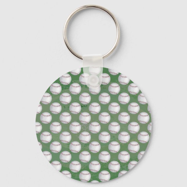 Llavero Patrón de béisbol en verde (Anverso)