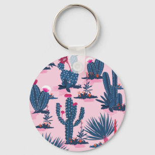 Llavero Patrón de Cactus de verano dulce