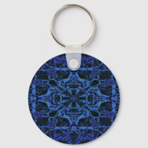 Llavero Patrón de caleidoscopio azul