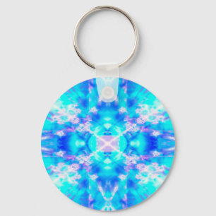 Llavero Patrón de caleidoscopio azul