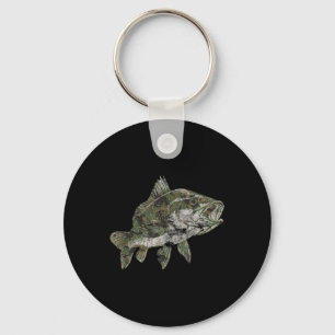 Llavero Patrón de camuflaje de pesca B Camuflaje de peces