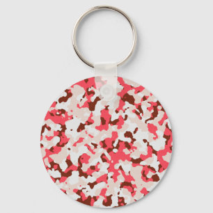 Llavero Patrón de camuflaje rojo