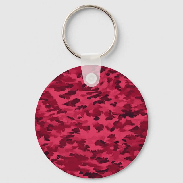 Llavero Patrón de camuflaje rojo rubor (Anverso)