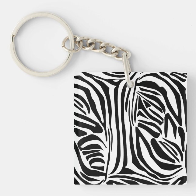 Llavero Patrón de cebra (Frente)