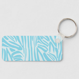 Llavero Patrón de cebra azul