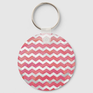 Llavero Patrón De Chevron De Salmon Swirl