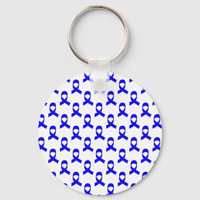 Llavero Patrón de cinta azul (Anverso)