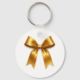 Llavero Patrón de cinta dorada — Lujo minimalista elegante