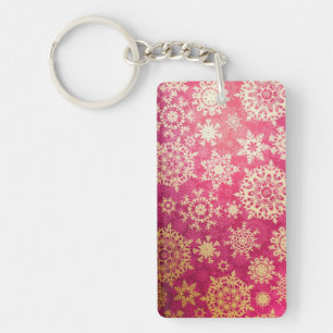 Llavero Patrón de copo de nieve