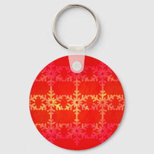 Llavero Patrón de copos de nieve de los navidades