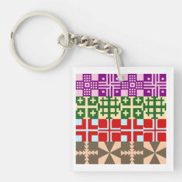 Llavero Patrón de cruces cristianas 1